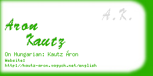 aron kautz business card